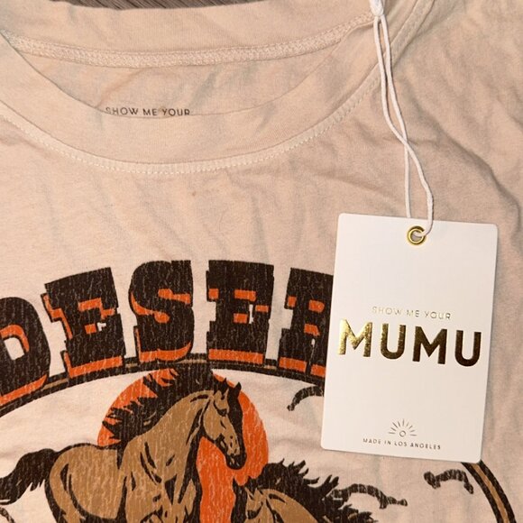 NWT Show Me Your Mumu Liv Crop T Shirt - Picture 5 of 6